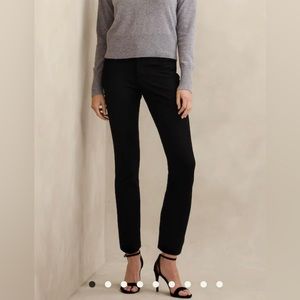 Banana Republic Sloan Mid-Rise Petite black trousers
